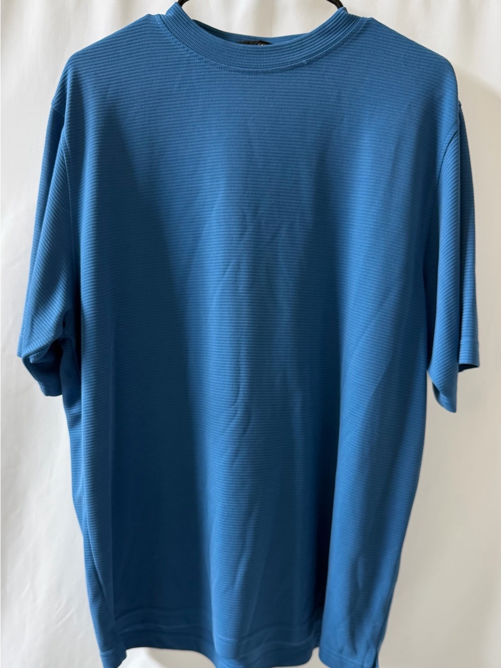 Bugatchi Uomo Men’s M Blue Modal Blend Short Sleeve Shirt